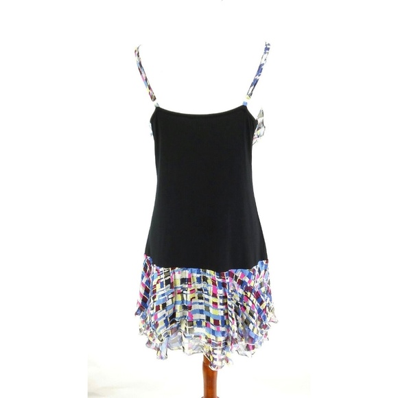 Kensie Tiered Dress Sz L Color Block - Picture 4 of 7